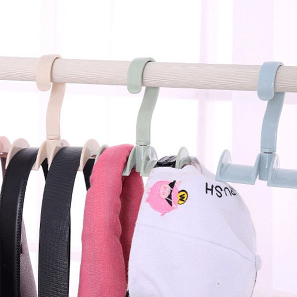 可旋轉雙掛勾圍巾包包收納