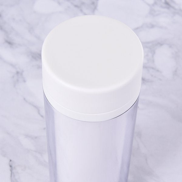 環保塑膠雙層可放置廣告卡紙隨行杯