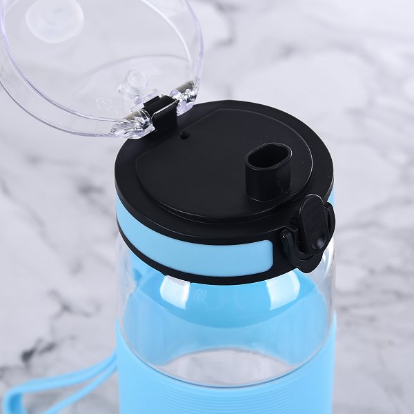 650ml彈蓋式Tritan濾水杯-附掛繩