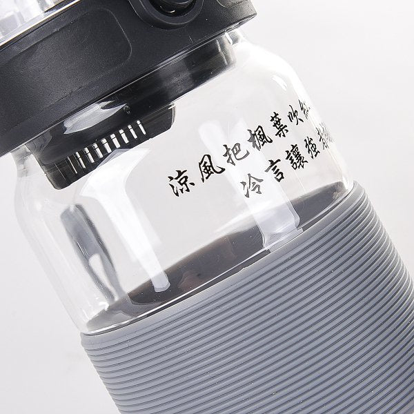 650ml彈蓋式Tritan濾水杯-附掛繩