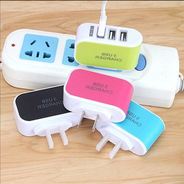 3USB手機充電器-旅充插頭