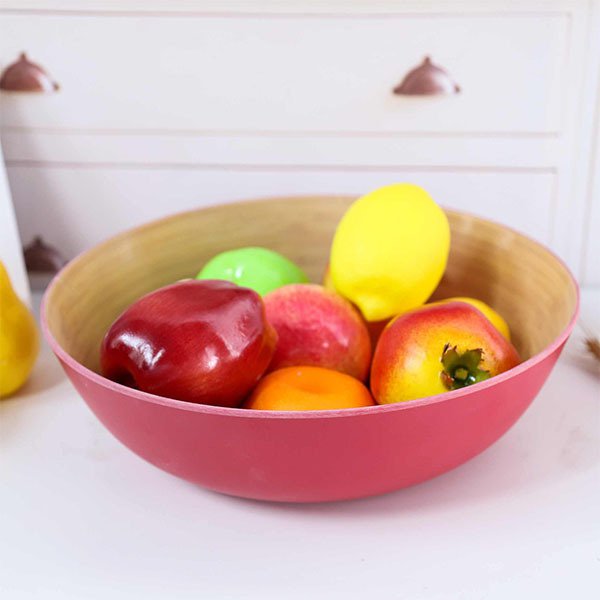 多色天然竹製沙拉碗