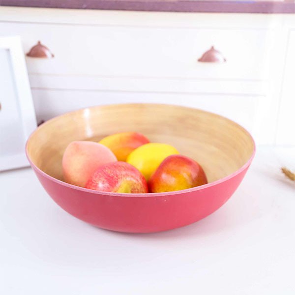 多色天然竹製沙拉碗