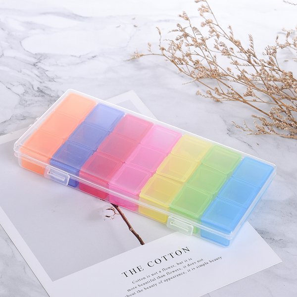 21格藥盒-一周藥盒印刷-塑料材質