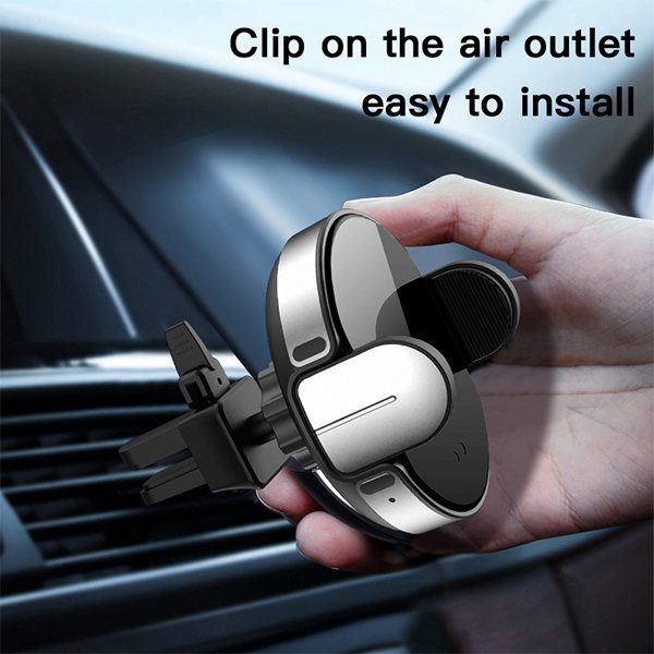 車用無線充手機架-出風口固定