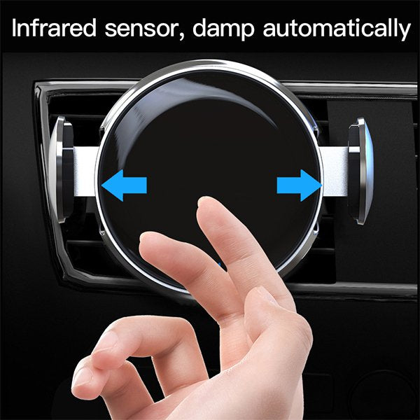 車用無線充手機架-出風口固定