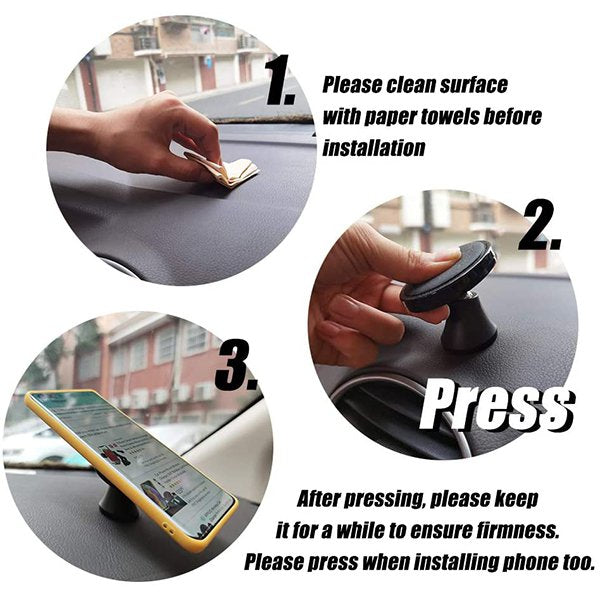 黏貼式車用無線充手機架