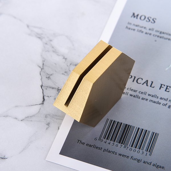 黃銅六角形辦公室名片架