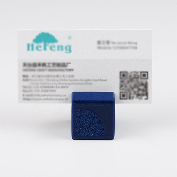 方形木塊名片架