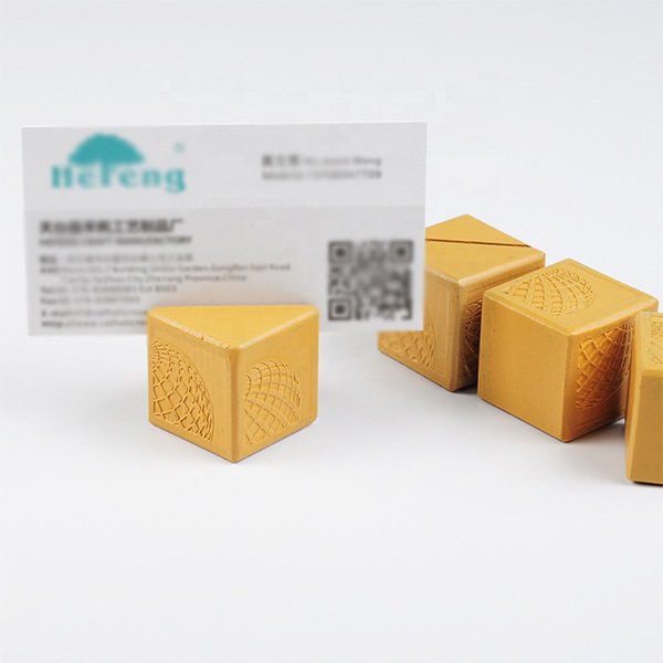 方形木塊名片架