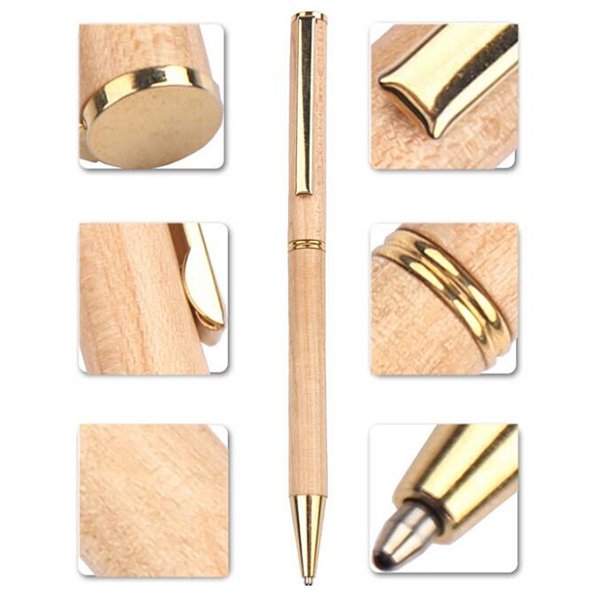按壓式木製筆管單色筆