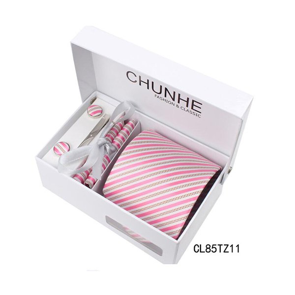 斜條紋寬版領帶禮盒組