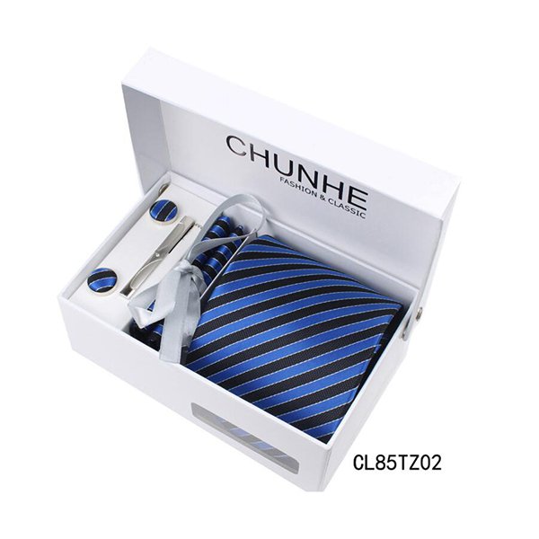 斜條紋寬版領帶禮盒組
