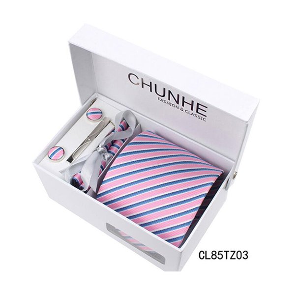 斜條紋寬版領帶禮盒組