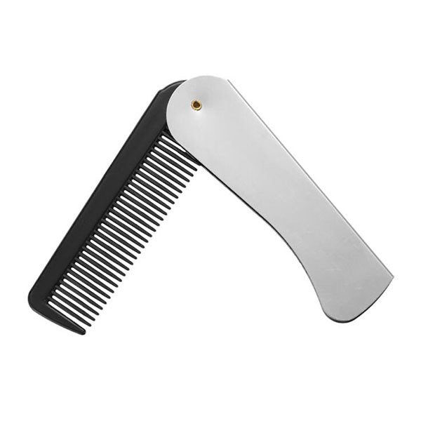 彩色絲印不銹鋼+PP摺疊梳