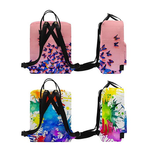 方形牛津布後背包