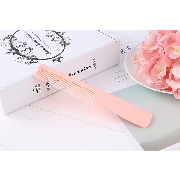 單色絲印短柄塑膠梳子