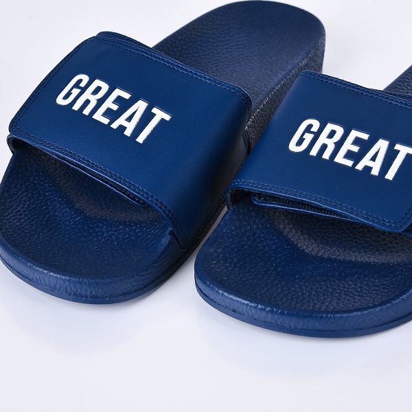 中性款PVC純色寬版運動拖鞋