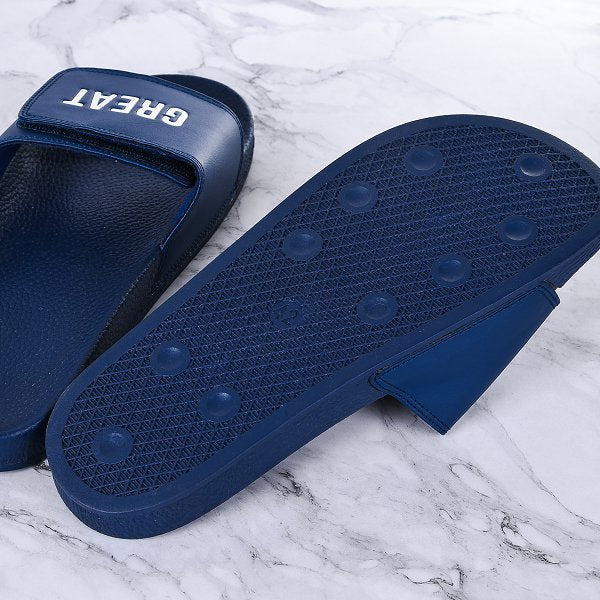 中性款PVC純色寬版運動拖鞋