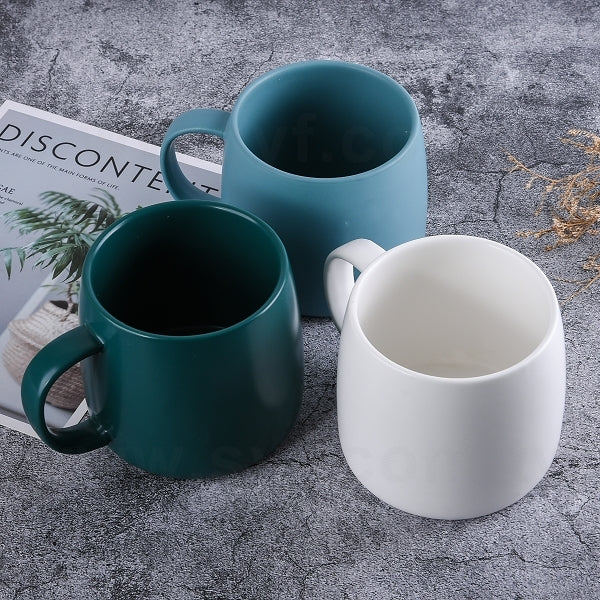 500ml純色陶瓷咖啡杯