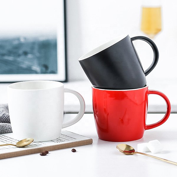 370ml純色陶瓷咖啡杯