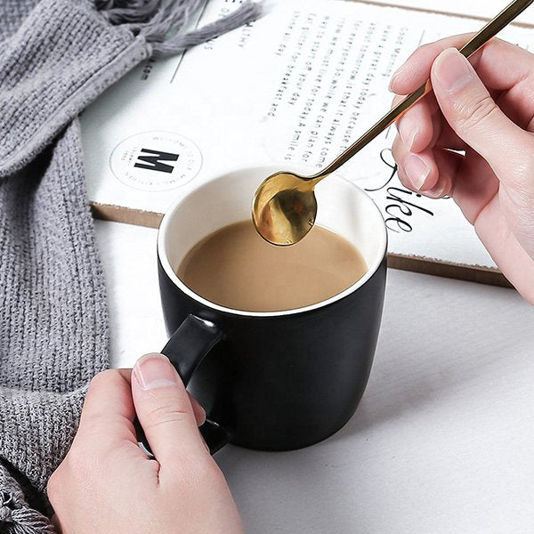 370ml純色陶瓷咖啡杯