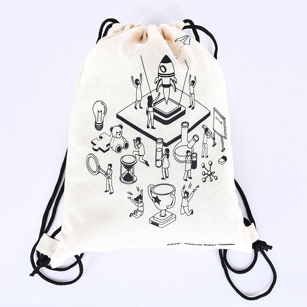 帆布束口後背包