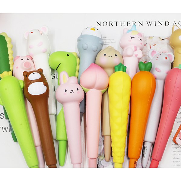柔軟舒壓動物造型筆