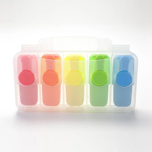 扁平筆桿單色迷你螢光筆