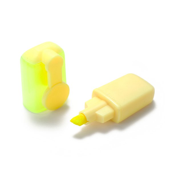 扁平筆桿單色迷你螢光筆