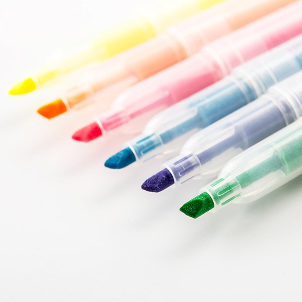 單色透明筆桿螢光筆