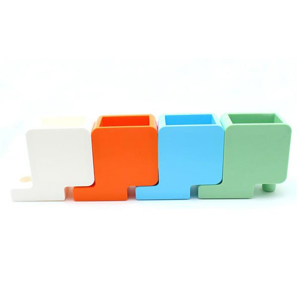 四色積木筆筒桌曆