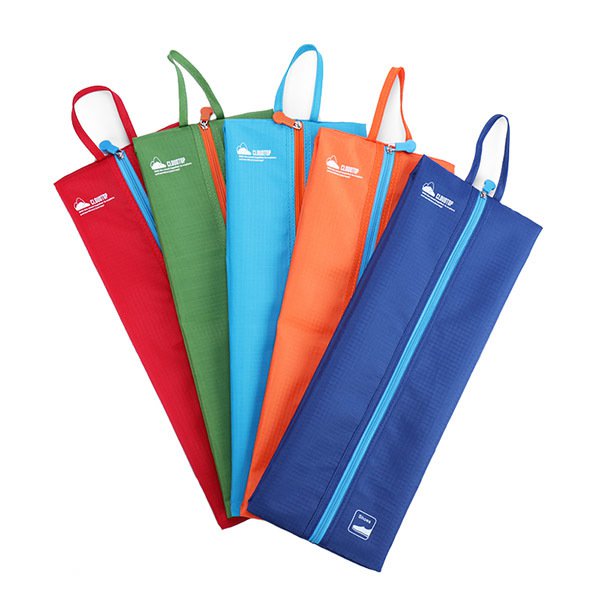 撞色拉鍊旅行收納鞋袋