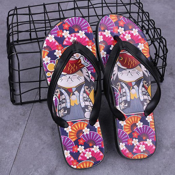 中性款PVC彩色夾腳拖鞋