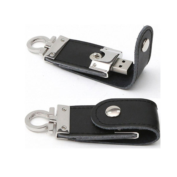 皮製隨身碟-翻頁扣式