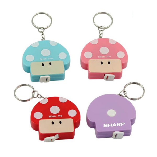 塑料小磨菇造型捲尺