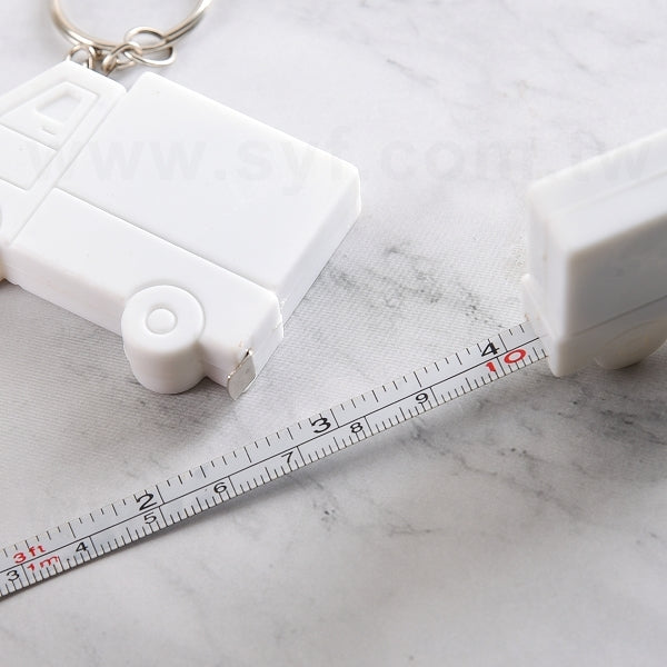 塑料貨車造型鐵捲尺-造型鑰匙圈