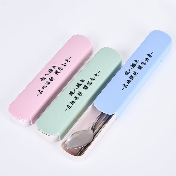 塑膠抽屜式小麥桔梗餐具組