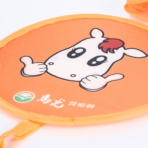 口袋折疊飛盤扇(手腕繩款)-直徑18cm-附收納袋.塑料扣