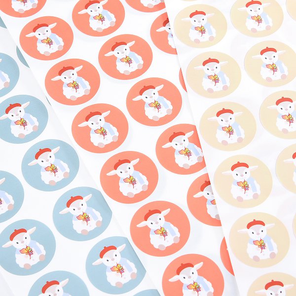 數位圓形PVC防水貼紙