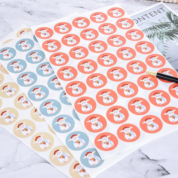 數位圓形PVC防水貼紙