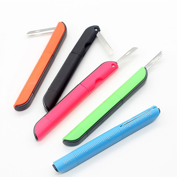 3合1便攜式剪刀+直尺圓珠筆