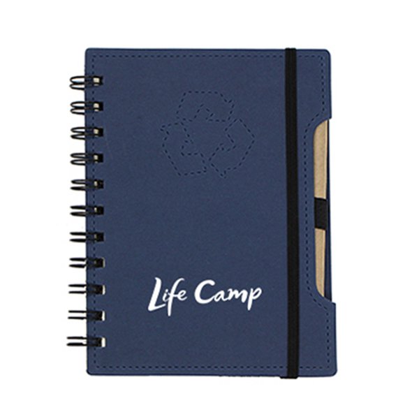 仿線縫環裝筆記本