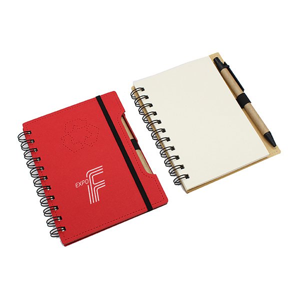 仿線縫環裝筆記本