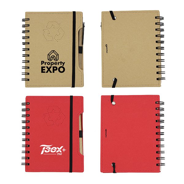 仿線縫環裝筆記本