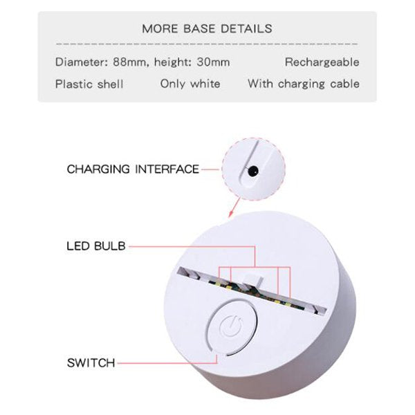 小夜燈-創意壓克力卡通動漫夜燈-療癒客製化禮贈品