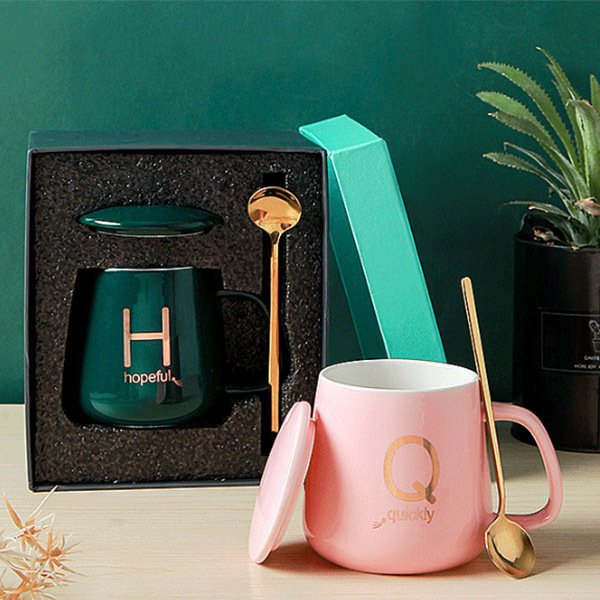 豪華馬克杯智能加熱杯墊禮品組