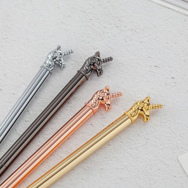 旋轉式獨角獸金屬筆