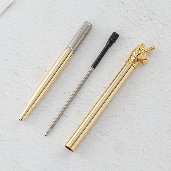 旋轉式獨角獸金屬筆