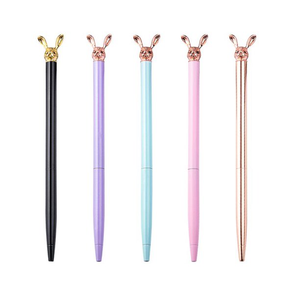 旋轉式兔子金屬筆